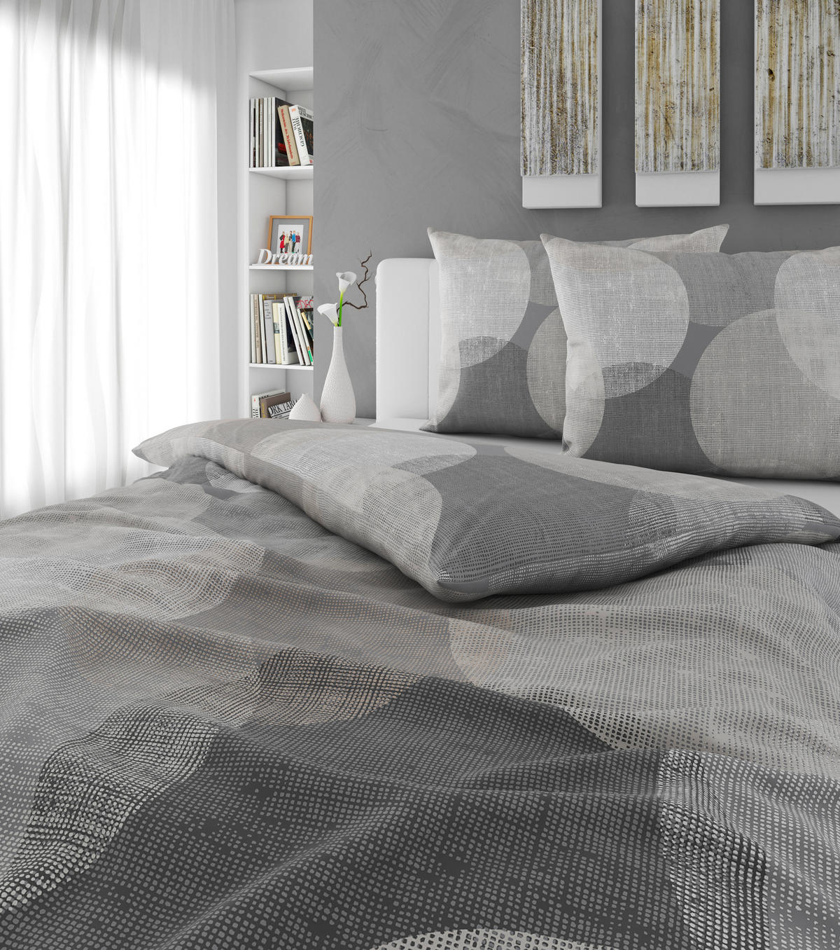 BETTWÄSCHE Flanell 200/200 cm  - Anthrazit, Textil (200/200cm) - Esposa