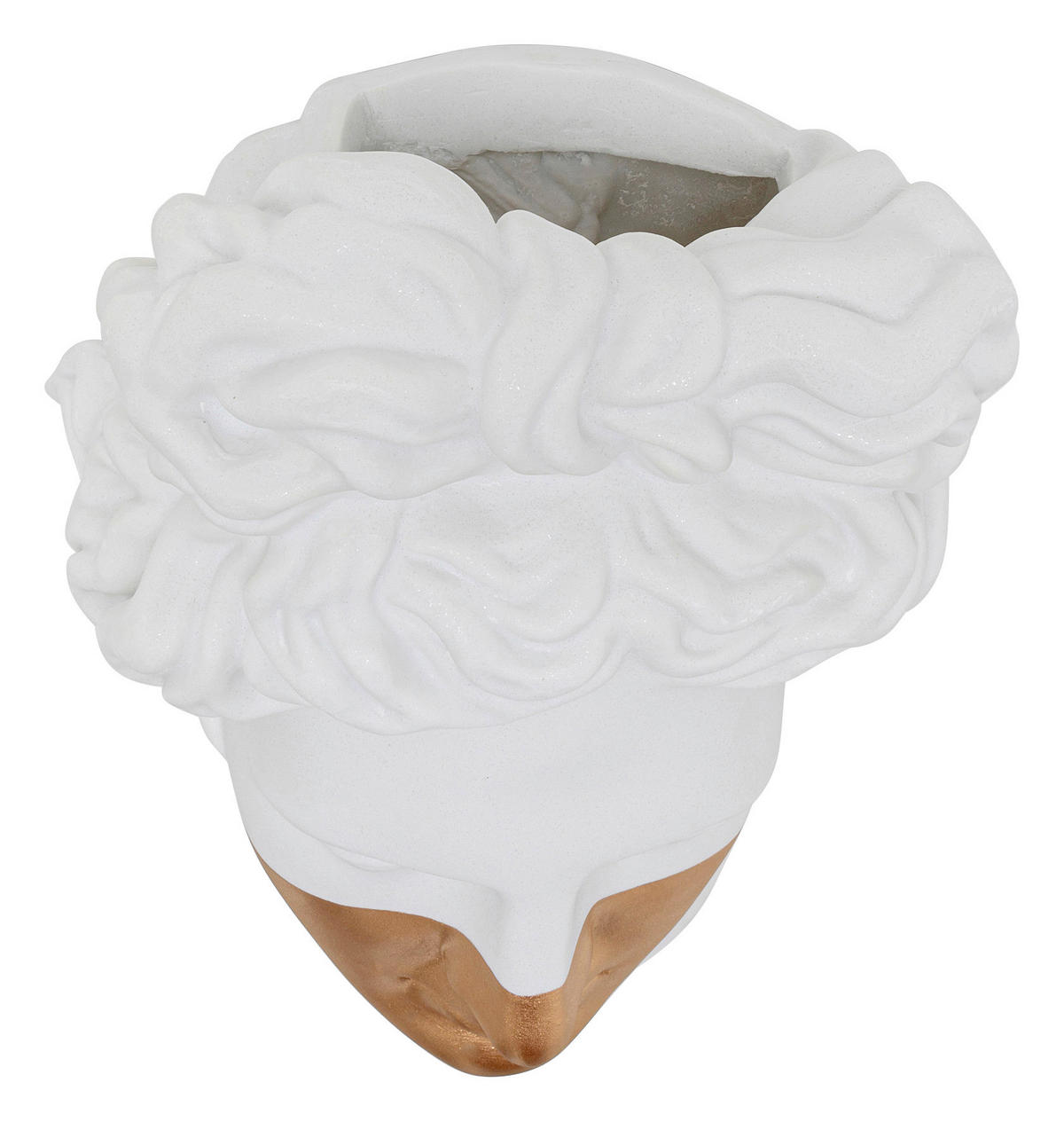 WANDDEKO Kunststoff  - Goldfarben/Weiß, Design, Kunststoff (26/41,5/19cm) - Kare-Design