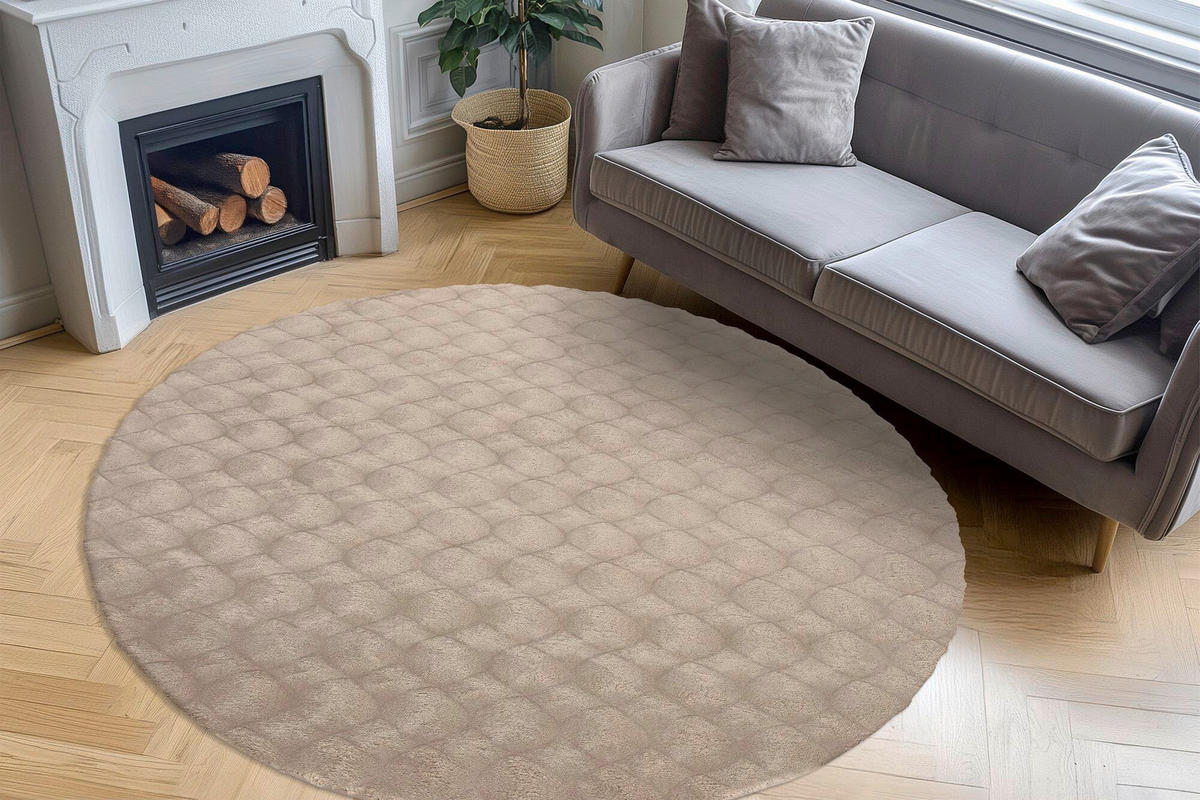 HOCHFLORTEPPICH 200/200 cm Taupe  - Taupe, Basics, Textil (200/200cm) - Kayoom