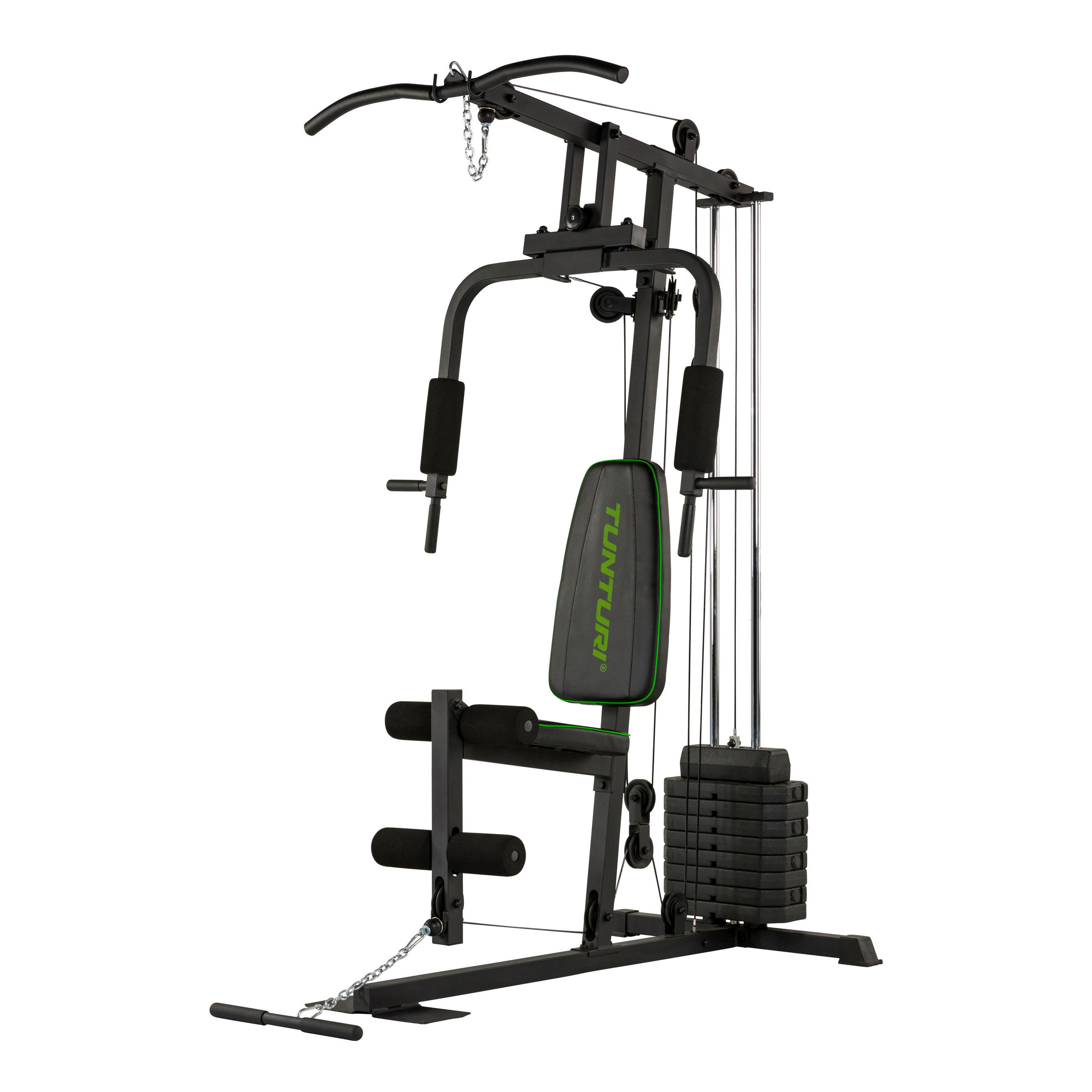 KRAFTSTATION  - Schwarz, KONVENTIONELL, Holz/Kunststoff (142/118/206cm)