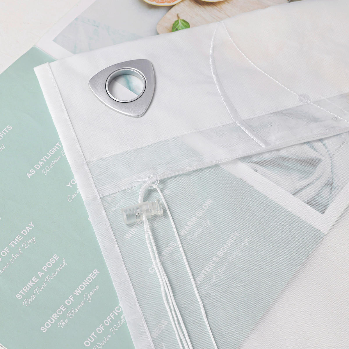FALTROLLO  transparent  100/140 cm    - Weiß Hochglanz, Basics, Textil (100/140cm)