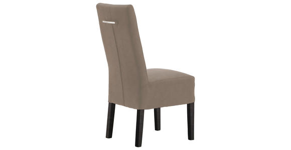 STUHL Lederlook Taupe, Buche Kolonial - Taupe/Buche Kolonial, KONVENTIONELL, Holz/Textil (44/103/63cm) - Carryhome