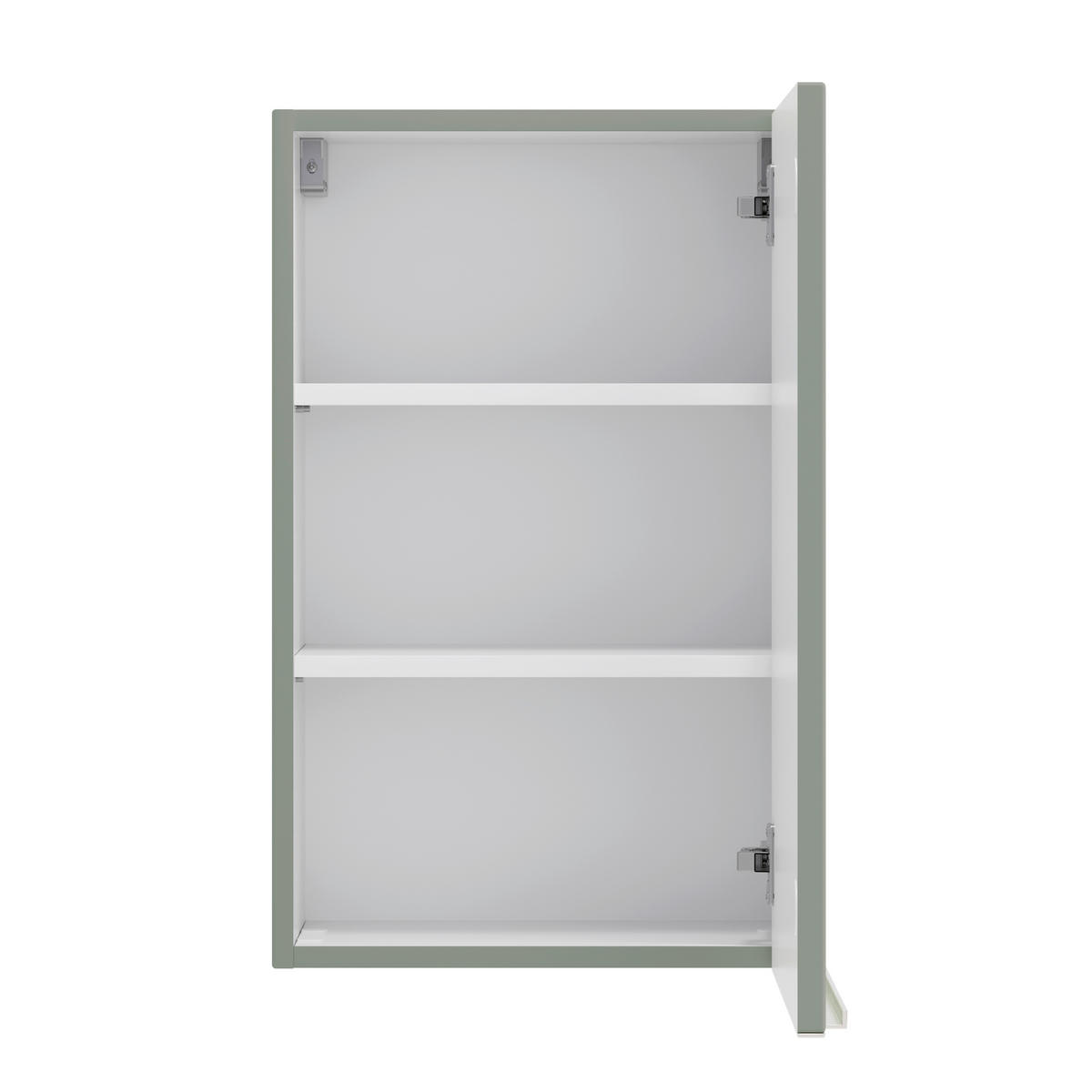 HÄNGESCHRANK 40/64/20 cm  - Schilfgrün/Edelstahlfarben, Trend, Holzwerkstoff/Metall (40/64/20cm) - Held