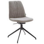 STUHL  in Stahl Flachgewebe Metall, Textil  - Taupe, Design, Textil/Metall (46/85-88/55cm) - Johann Jakob