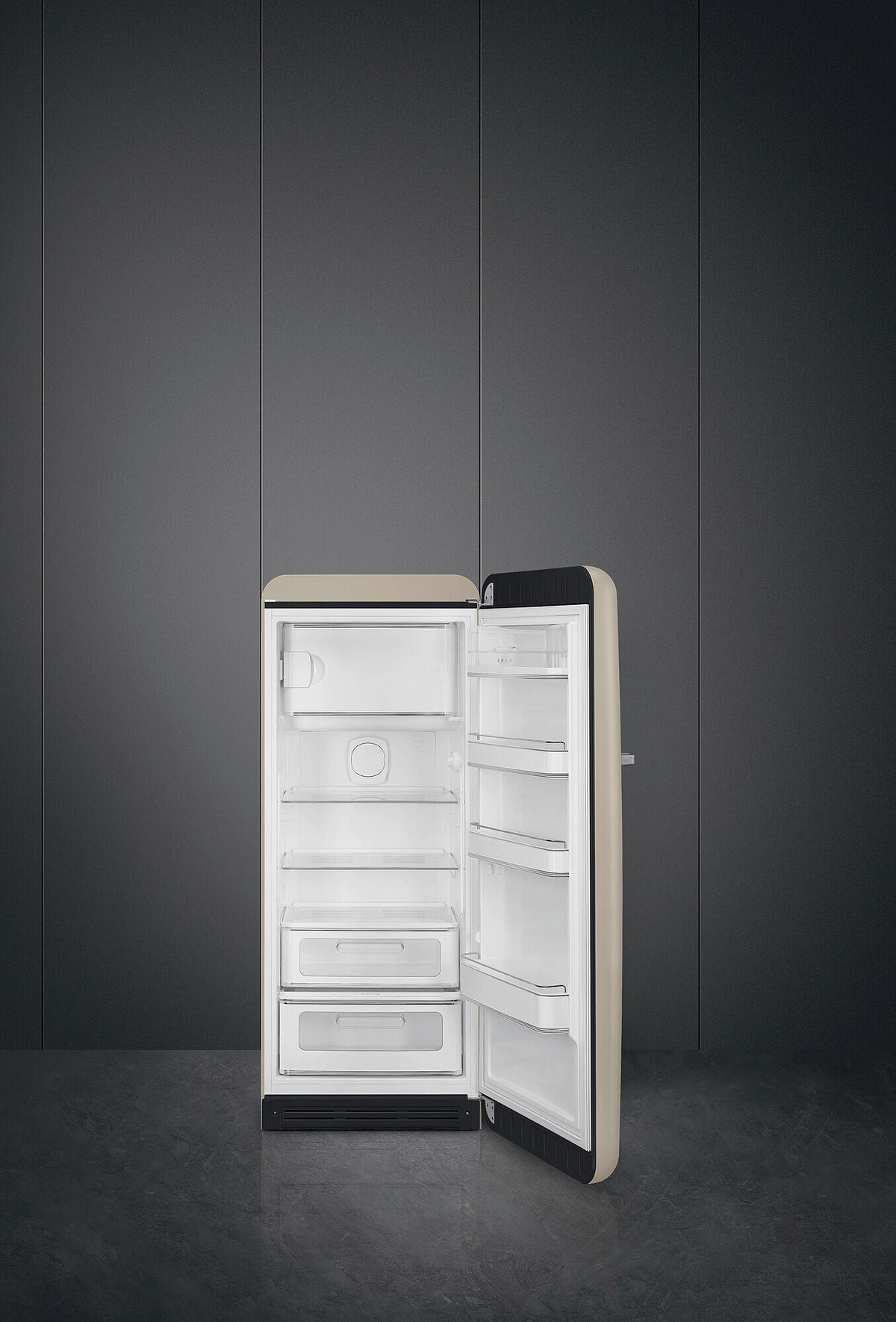 KÜHLSCHRANK 60,1/153/78,8 cm FAB28RMLM6  - Beige, Basics, Glas/Metall (60,1/153/78,8cm) - SMEG