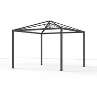PAVILLON - BASIS GESTELL 315/301/315 cm Aluminium  - Anthrazit, Basics, Metall (315/301/315cm) - Siena Garden