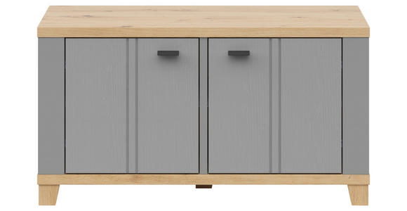 GARDEROBENBANK  in 94/51/38 cm  - Graphitfarben/Eiche Artisan, LIFESTYLE, Holzwerkstoff/Kunststoff (94/51/38cm) - Hom`in