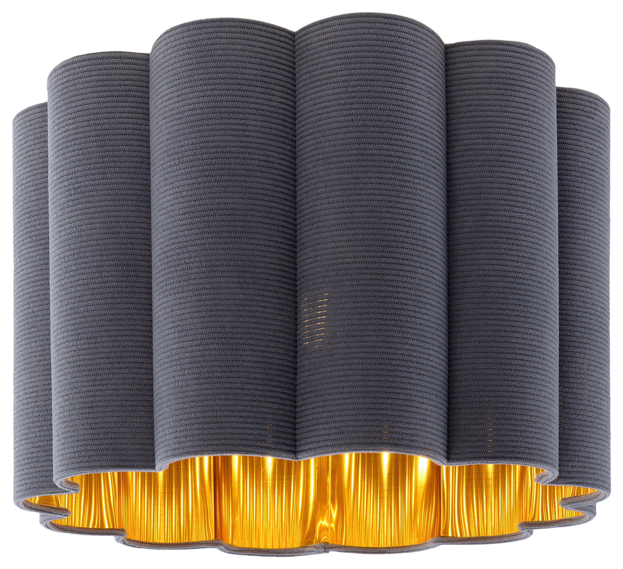 DECKENLEUCHTE  40/32 cm    - Goldfarben/Schwarz, Trend, Kunststoff/Textil (40/32cm) - Novel