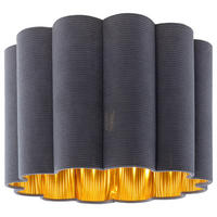 DECKENLEUCHTE  40/32 cm    - Goldfarben/Schwarz, Trend, Kunststoff/Textil (40/32cm) - Novel