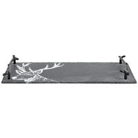 DEKOTABLETT   40/17/3 cm   - Schwarz, Basics, Stein/Metall (40/17/3cm)