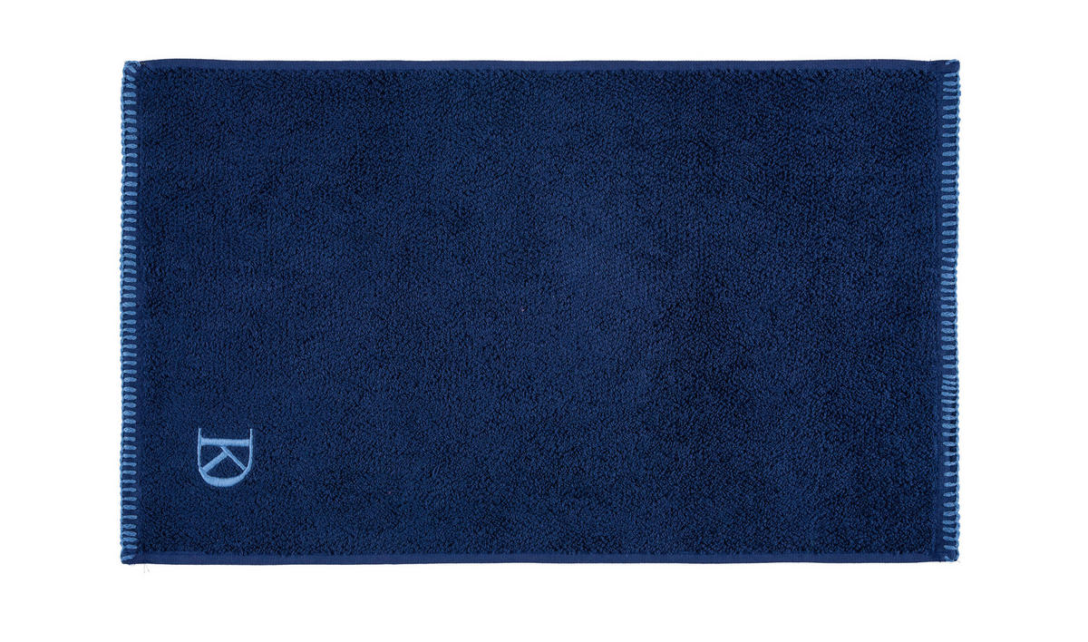 RUČNÍK PRO HOSTY, 30/50 cm, tmavě modrá - tmavě modrá, Konvenční, textil (30/50cm) - Dieter Knoll