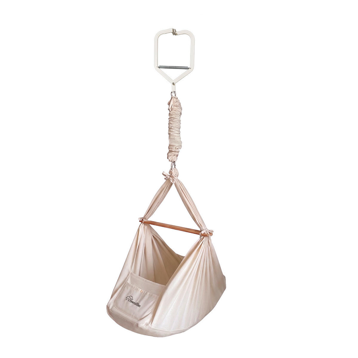 FEDERWIEGE  72/51/160 cm  - Beige, Basics, Textil/Metall (72/51/160cm)