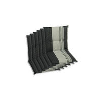 SESSELAUFLAGENSET in Anthrazit Schriftzug  - Anthrazit, Basics, Textil (50/7/100cm)