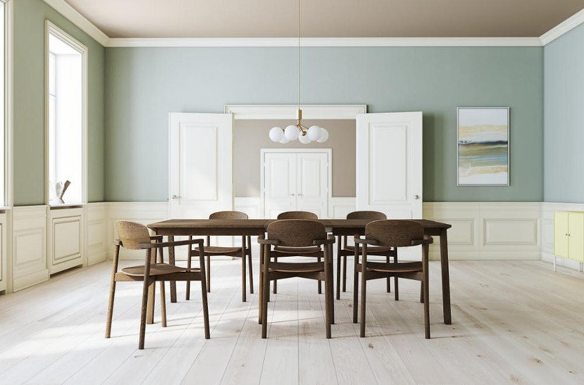 MATBORD 174-270/100/74 cm massivt trä, delar i massivt trä  trä utdragbar, finns i olika träslag rektangulär mörkbrun  - mörkbrun, Klassisk, trä (174-270/100/74cm) - Skovby