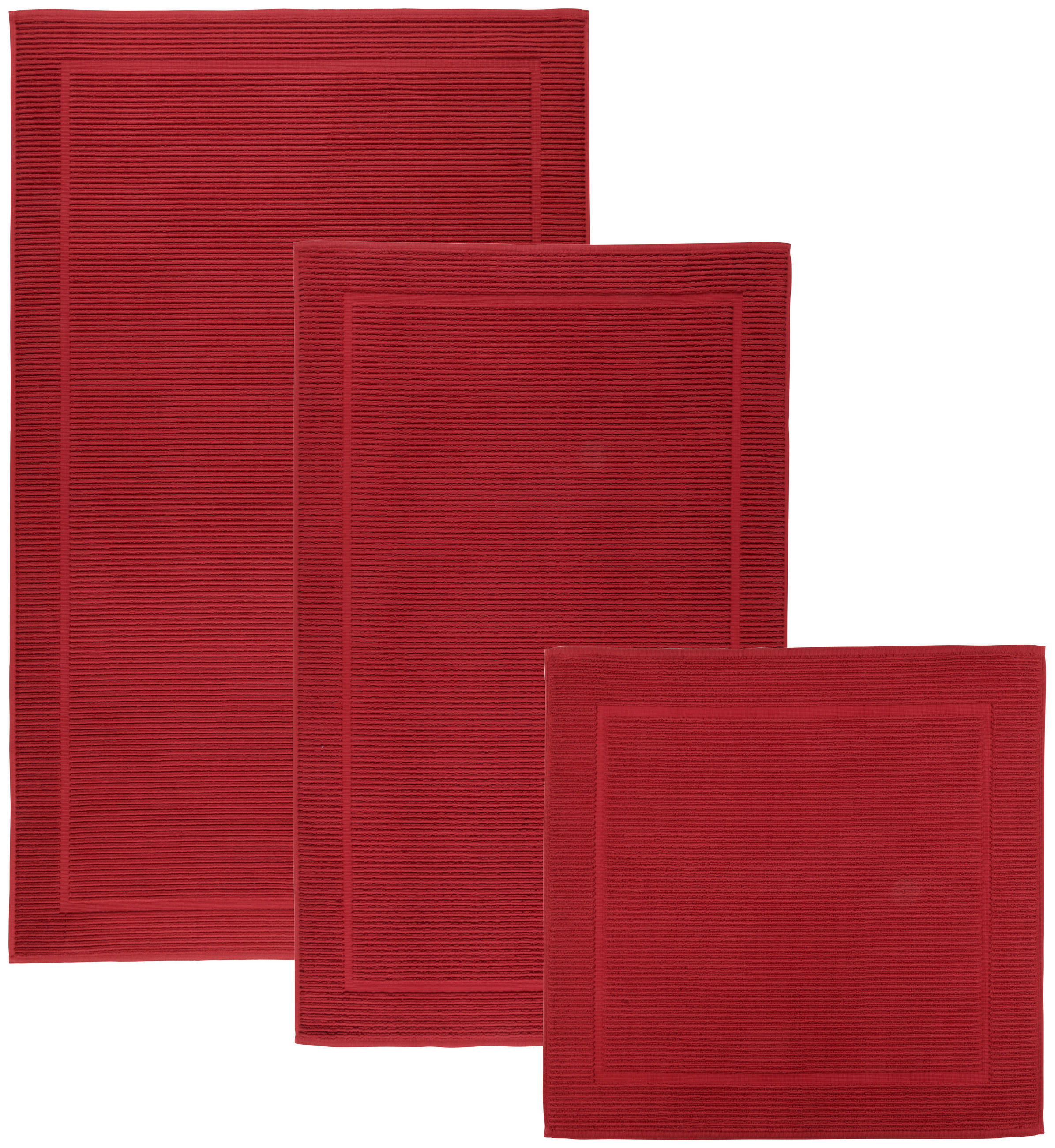 BADEMATTE Bonita Kirschbaumfarben, Bordeaux 70/120 cm - Kirschbaumfarben/Bordeaux, Basics, Textil (70/120cm) - Bio:Vio