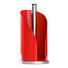 KÜCHENROLLENHALTER - Edelstahlfarben/Rot, Basics, Metall (15,6/35,2cm) - WESCO