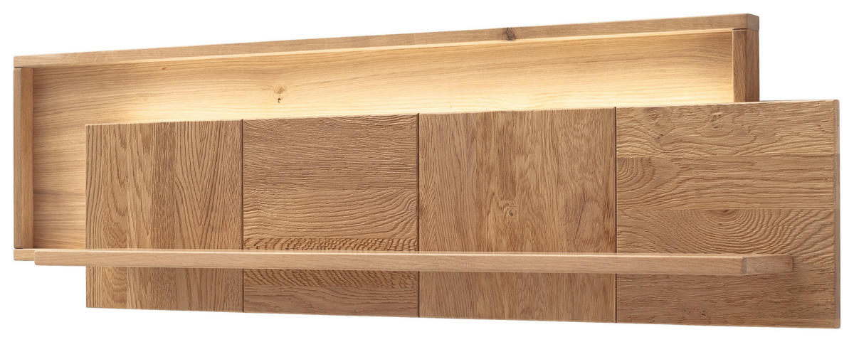 WANDBOARD in 137/40/26 cm Eiche Bianco  - Eiche Bianco, Design, Holz/Holzwerkstoff (137/40/26cm) - MID.YOU