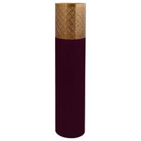 BODENVASE 121 cm  - Beere/Goldfarben, Trend, Metall (25/121cm) - Kayoom