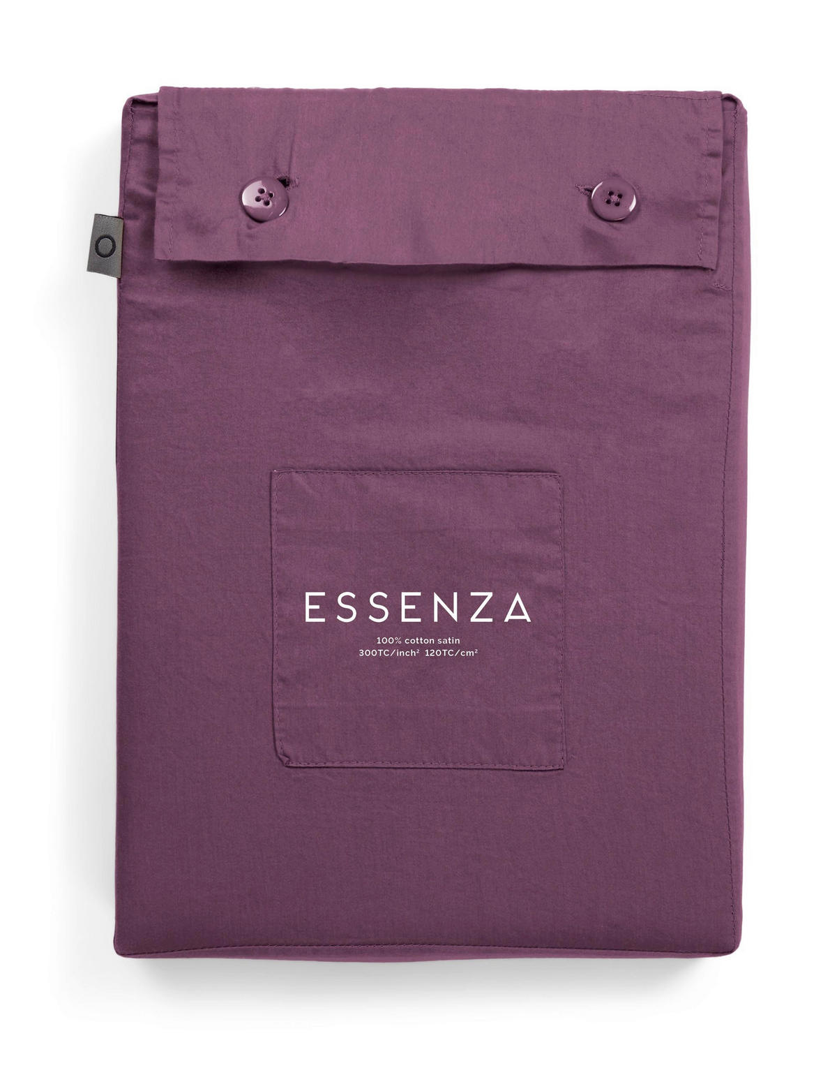 BETTWÄSCHE Satin 200/200 cm  - Aubergine, Basics, Textil (200/200cm) - Essenza