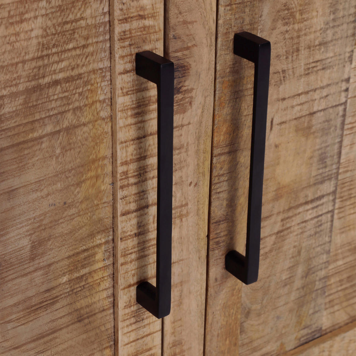 KOMMODE , 90/85/40 cm, 2 Schublade(n)  - Schwarz/Naturfarben, Design, Holz/Metall (90/85/40cm) - Landscape