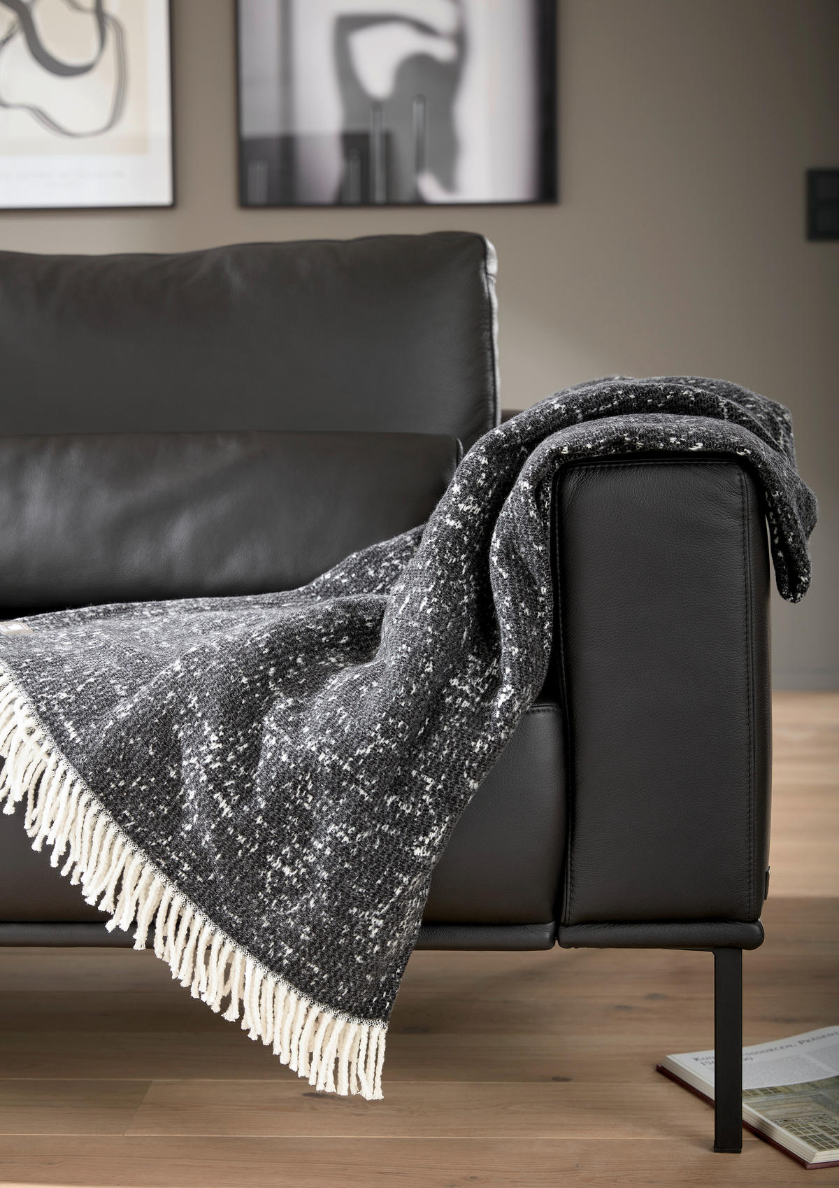 PLAID MR-EASE 140/200 cm  - Anthrazit, Basics, Textil (140/200cm) - Musterring