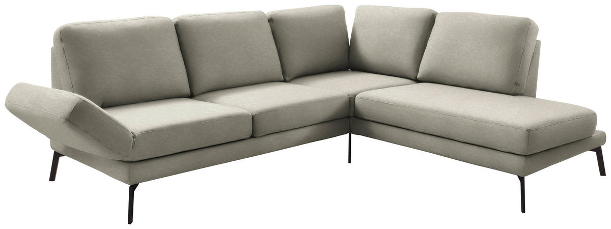 Freisteller von Hom`in ECKSOFA Olivgrün Mikrofaser.