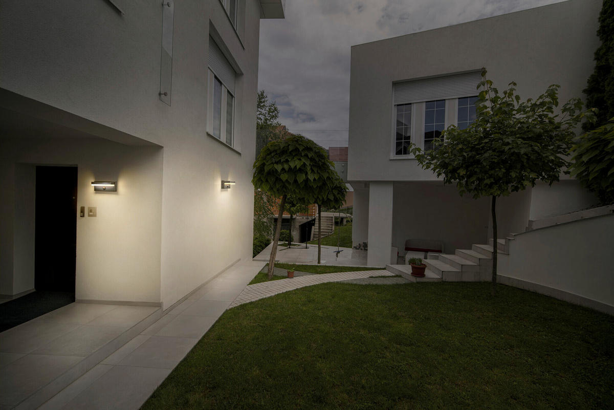 LED-AUßENLEUCHTE 20,6/8,8/8,6 cm   - Dunkelgrau, Basics, Kunststoff/Metall (20,6/8,8/8,6cm) - Osram