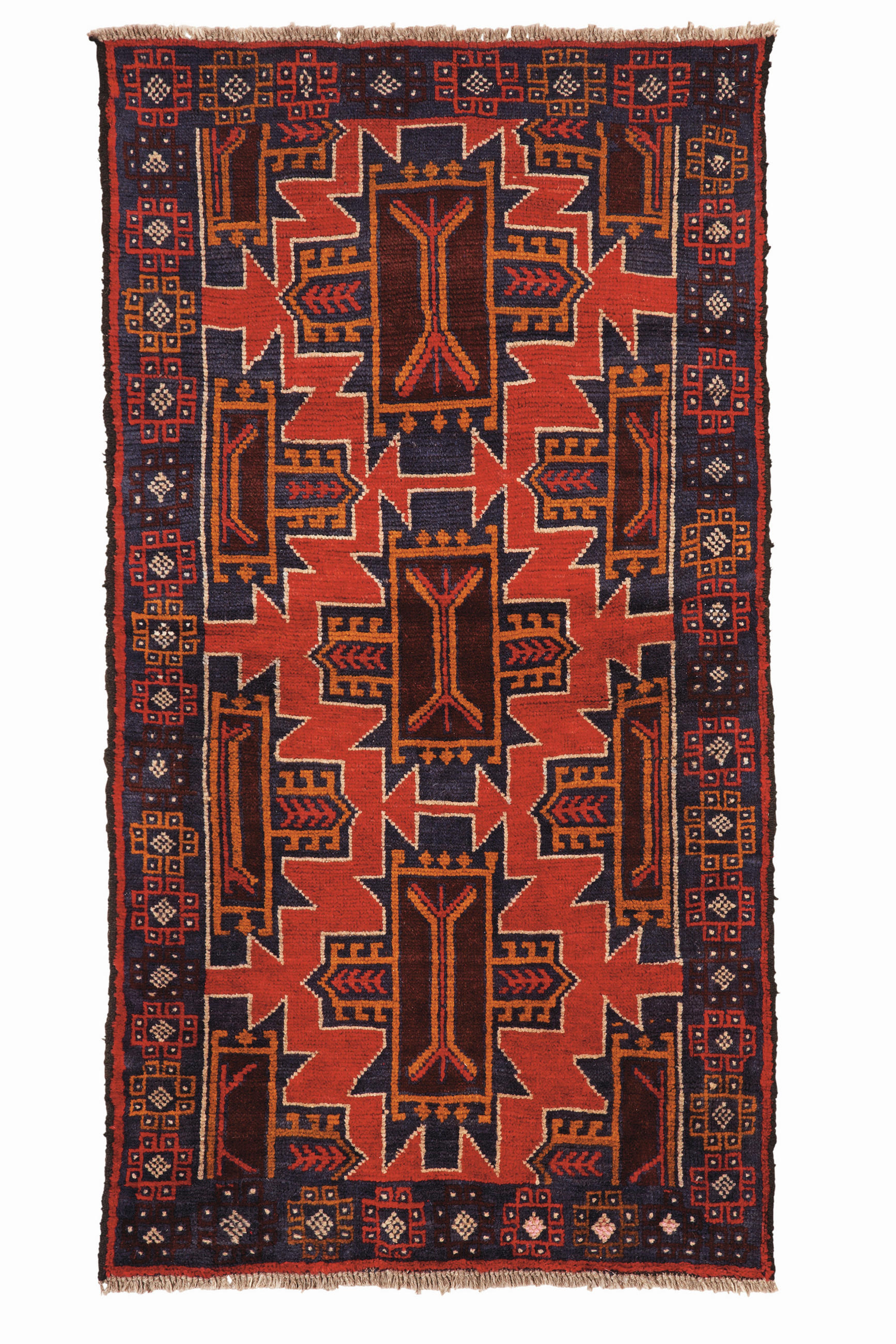 ORIENTALISK MATTA 95/135 cm Belutsch Afghan -Best-  - röd, Lifestyle (95/135cm) - Cazaris