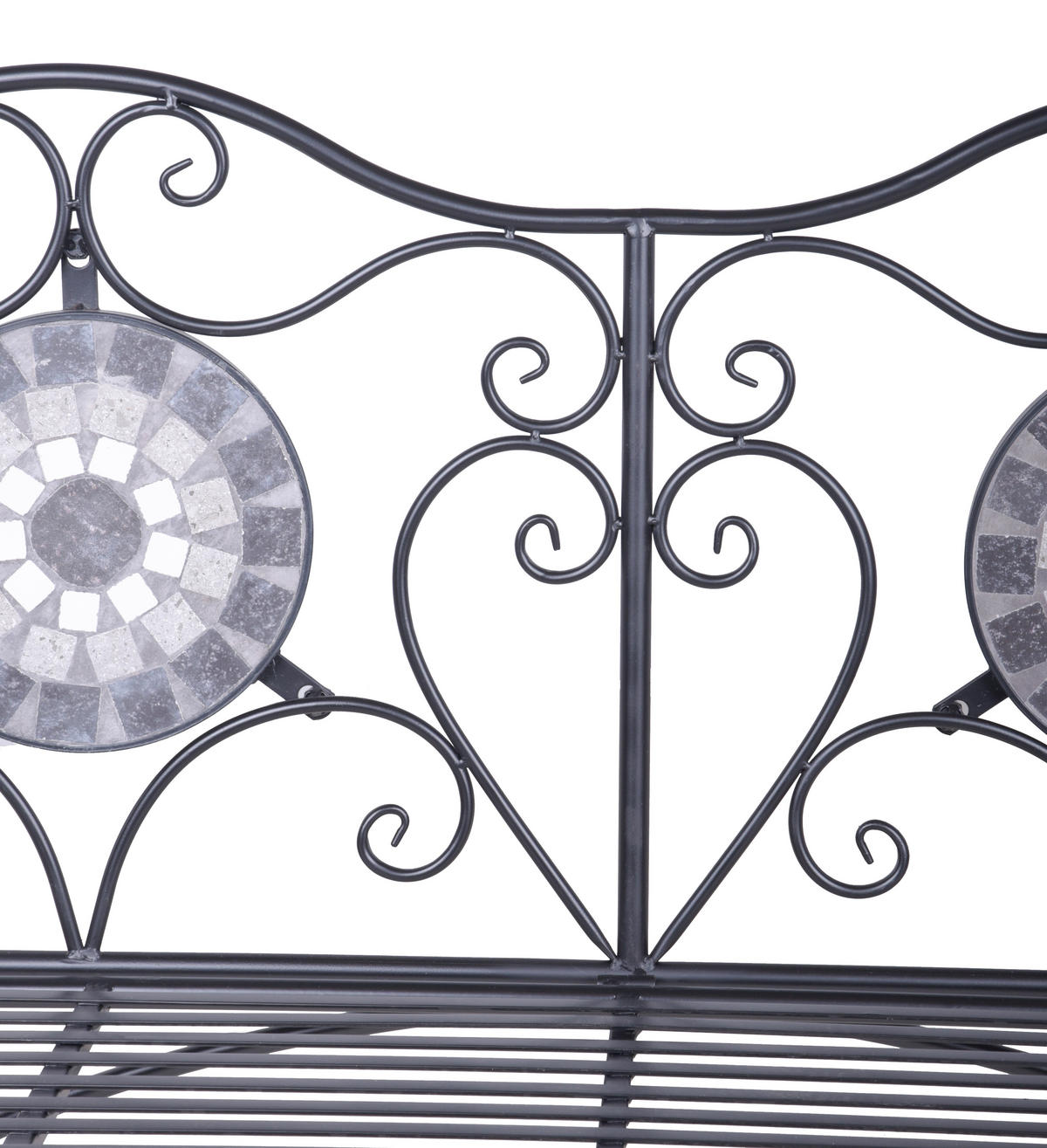 GARTENBANK 53/90,5/116 cm  Stahl  - MODERN, Metall (53/90,5/116cm) - Gardenson