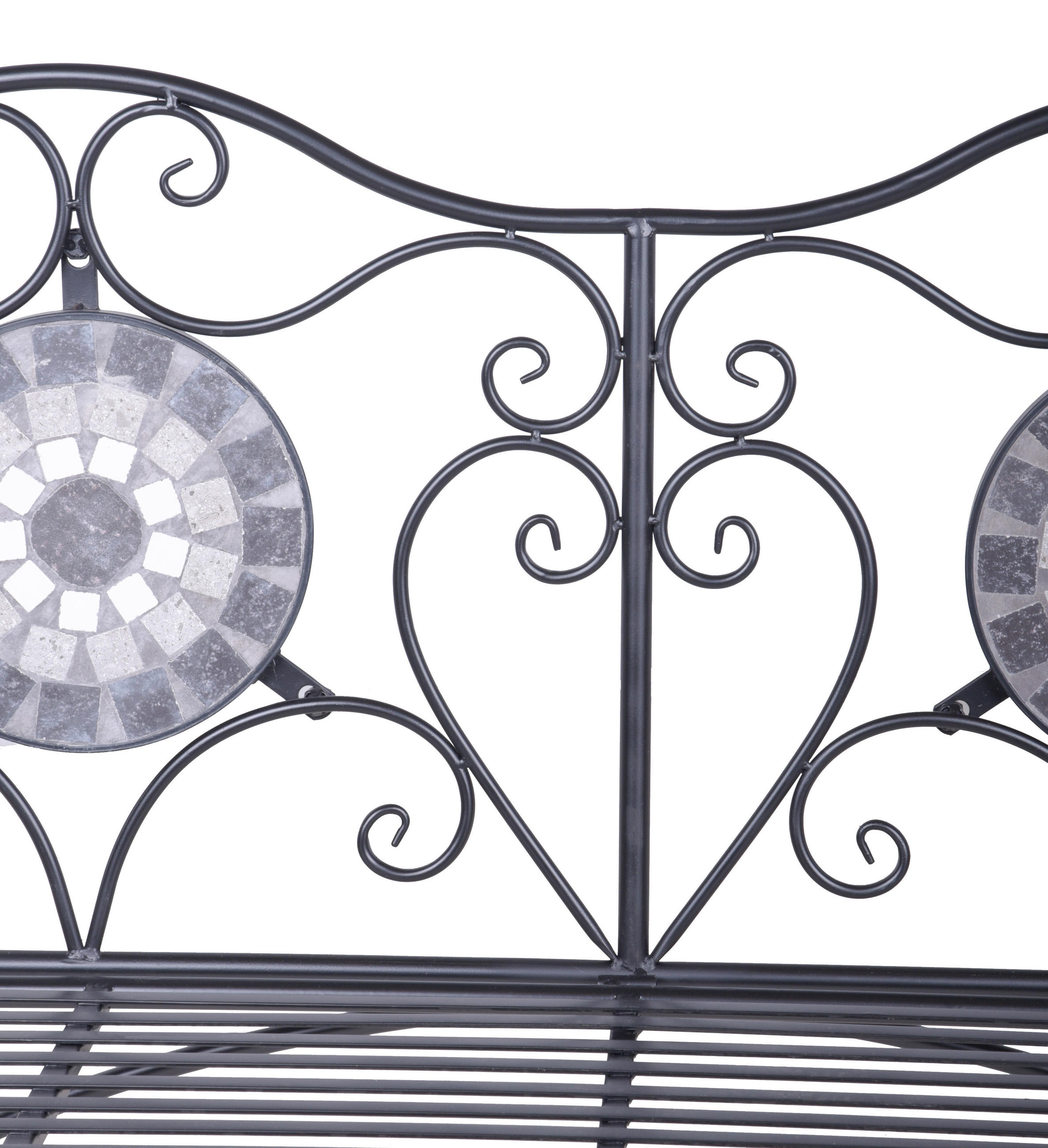 Thumbnail - Gardenson Gartenbank, Metall, 2-Sitzer, 53x90.5x116 cm, Gartenmöbel, Gartenbänke