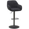 BARHOCKER in Metall, Textil Schwarz  - Schwarz, LIFESTYLE, Textil/Metall (44/95-117/55cm) - Livetastic