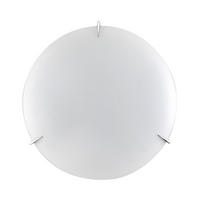 DECKENLEUCHTE 40/40/9 cm   - Weiß, KONVENTIONELL, Glas/Metall (40/40/9cm)
