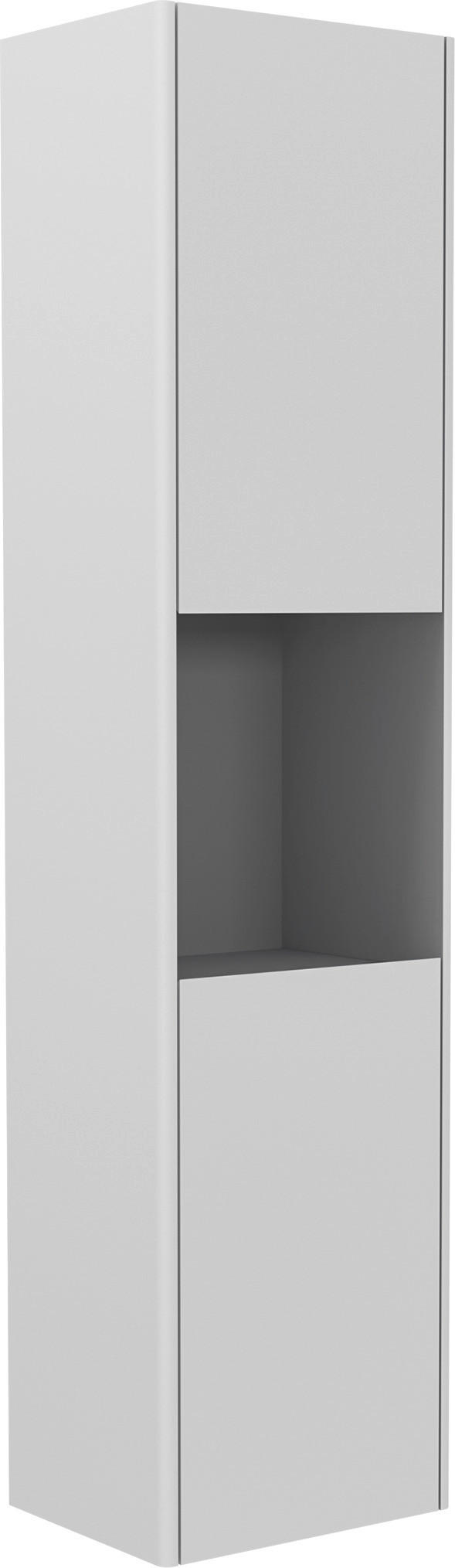 MIDISCHRANK 40/132/30 cm  - Weiß, MODERN, Glas/Holzwerkstoff (40/132/30cm) - MID.YOU