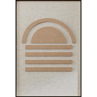 BILD 80/120/10 cm  - Beige/Schwarz, Basics, Holz/Textil (80/120/10cm) - Wandkraft