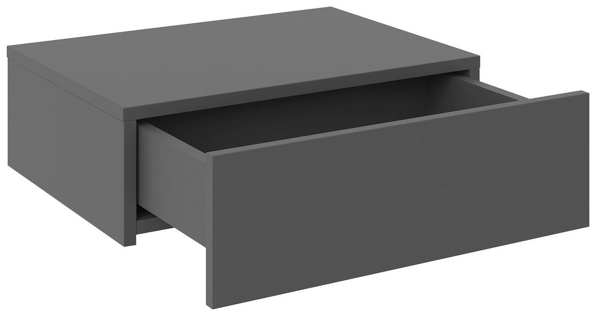 ÉJJELISZEKRÉNY antracit  - antracit, Design, faalapú anyag (50/16/40cm) - Hom`in