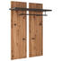 GARDEROBENPANEEL 88/118/28 cm - Eichefarben/Schwarz, KONVENTIONELL, Holz/Holzwerkstoff (88/118/28cm) - Voleo GARDEROBENPANEEL 88/118/28 cm - Eichefarben/Schwarz, KONVENTIONELL, Holz/Holzwerkstoff (88/118/28cm) - Voleo