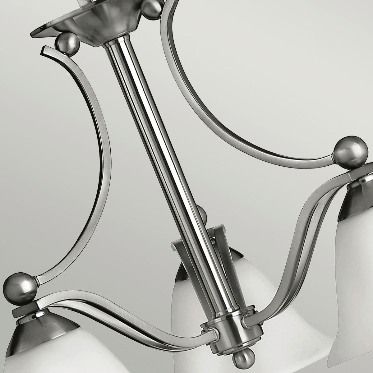 KRONLEUCHTER 57.2/58 cm    - Nickelfarben, Basics, Glas/Metall (57.2/58cm) - Elstead Lighting