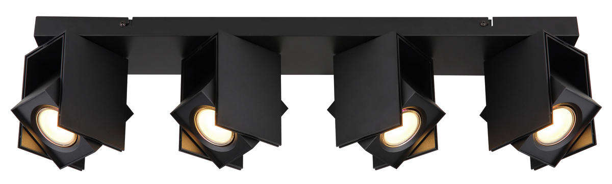 BODOVÉ SVÍTIDLO, 5 W/GU10, 61.2/8.4/15.7 cm - černá, Design, kov (61.2/8.4/15.7cm) - Globo