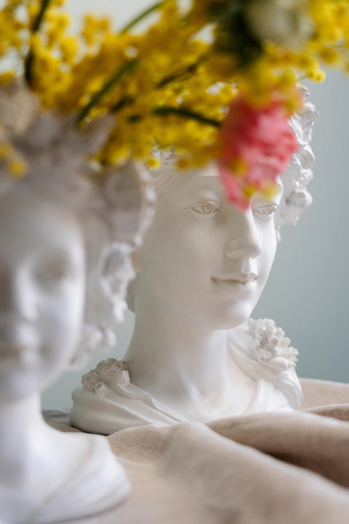 VASE  - Weiß, Design, Kunststoff (27/36,5/25cm) - Kare-Design