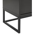 LOWBOARD in 180/58/40 cm - Schwarz/Grau, Design, Holzwerkstoff/Metall (180/58/40cm) - Novel