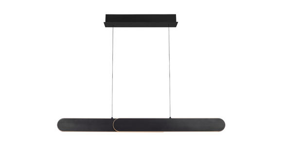 LED-HÄNGELEUCHTE  115/7,5/150 cm    - Schwarz, Design, Metall (115/7,5/150cm) - Dieter Knoll