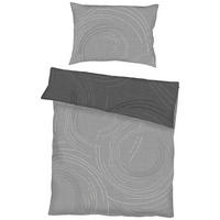BETTWÄSCHE Jaro Makosatin 155/220 cm  - Zinkfarben, Design, Textil (155/220cm) - Kaeppel