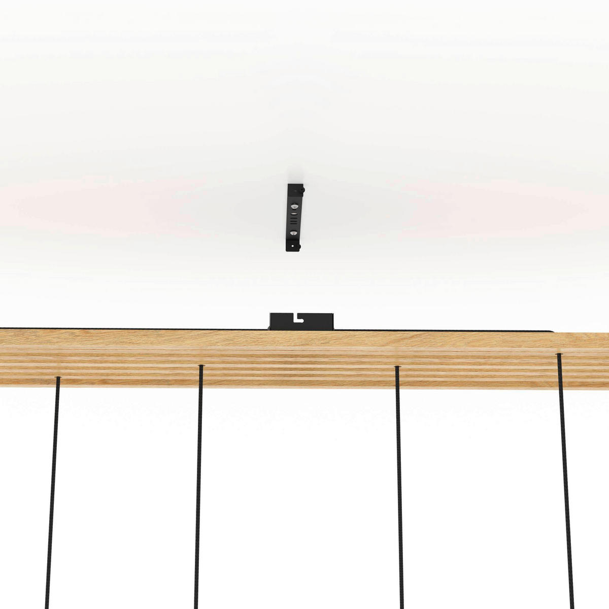 HÄNGELEUCHTE 122/15/150 cm  - Creme/Schwarz, Natur, Holz/Metall (122/15/150cm) - Eglo