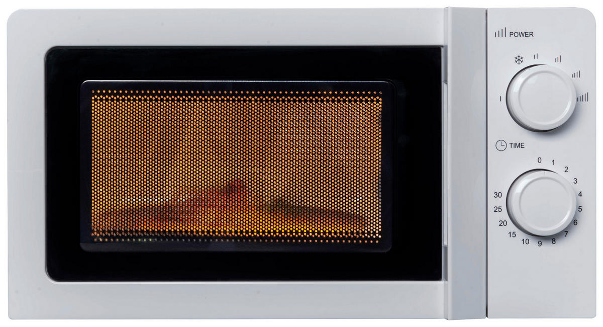 MIKROWELLE 430025  - Weiß, KONVENTIONELL, Glas/Metall (44,6/24,3/34cm) - Silva Homeline