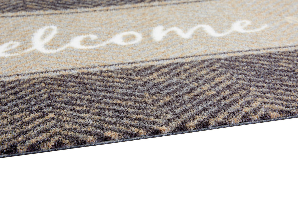 FUßMATTE  50/70 cm  Braun, Weiß, Beige  - Beige/Braun, Design, Textil (50/70cm) - Esposa
