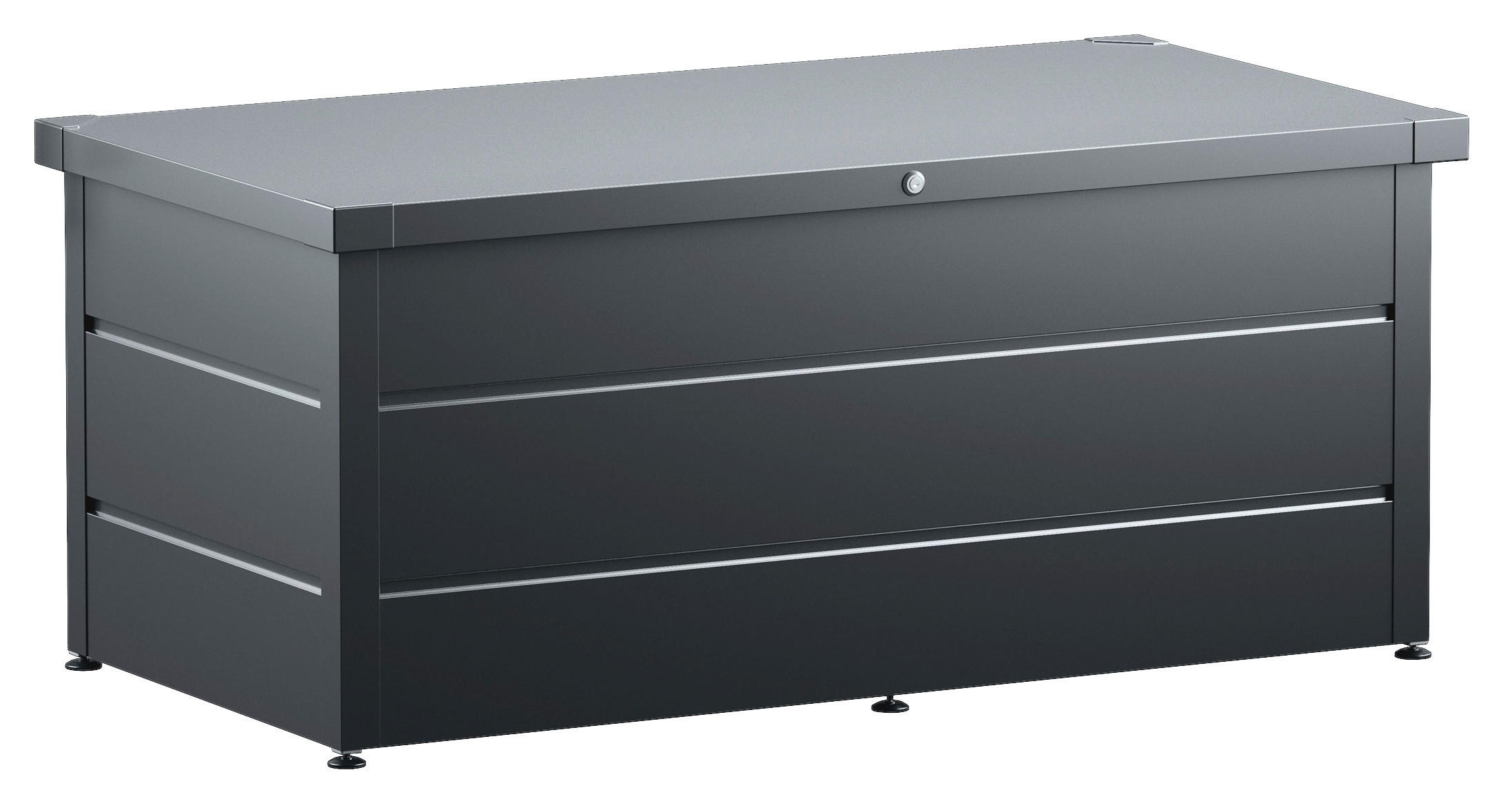 KISSENBOX 166/72,5/87,5 cm  - Anthrazit, Basics, Metall (166/72,5/87,5cm)