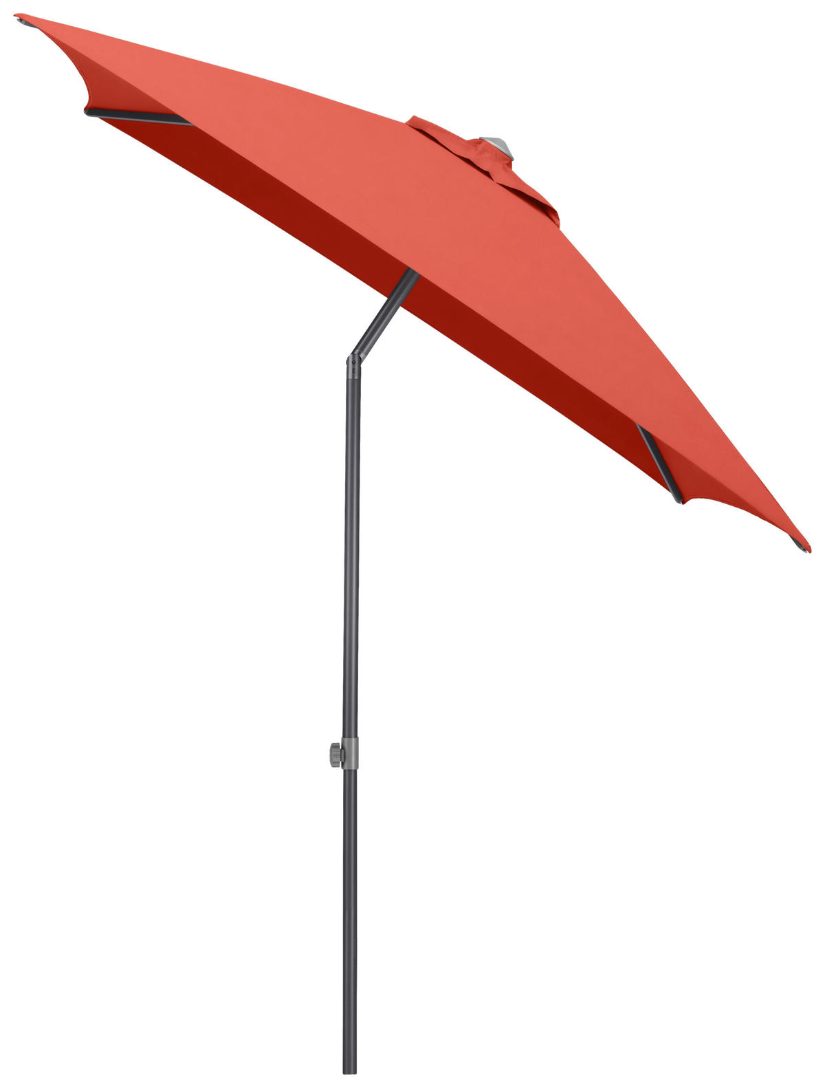 SONNENSCHIRM 200 cm Terracotta  - Anthrazit/Terracotta, Basics, Textil/Metall (200/200cm) - Kettler