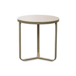 COUCHTISCH 50/50/50 cm rund Creme  - Creme, Design, Glas/Metall (50/50/50cm) - Xora