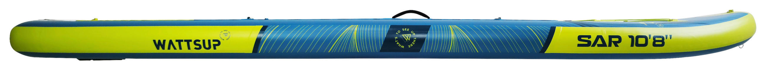 STAND-UP PADDLE BOARD SUP WATTSUP SAR 10'8  - Blau/Gelb, KONVENTIONELL, Kunststoff (325/84/15cm) - Atrigo