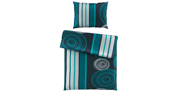 BETTWÄSCHE TIRANA Mikrofaser 150/210 cm  - Grün, KONVENTIONELL, Textil (150/210cm) - Boxxx